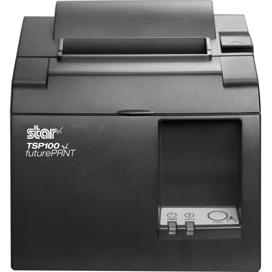 Star Micronics TSP143IIU+ GRY EU Desktop Direct Thermal Printer - Monochrome - Receipt Print - USB - USB Host - EU - With Cutter - Grey