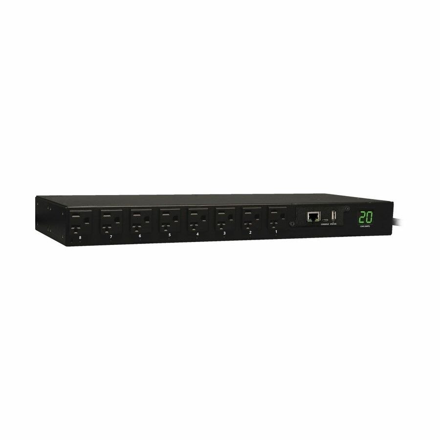 Eaton 1.9kW Single-Phase Switched PDU - LX Interface, 120V Outlets (16 5-15/20R), L5-20P/5-20P Input, 12 ft. (3.66 m) Cord, 1U Rack-Mount, TAA