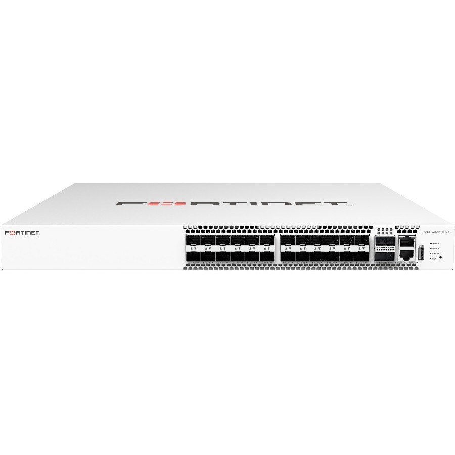 Fortinet FortiSwitch 1024E Manageable Ethernet Switch - 10 Gigabit Ethernet, 100 Gigabit Ethernet, 40 Gigabit Ethernet - 100GBase-X, 40GBase-X, 10GBase-X