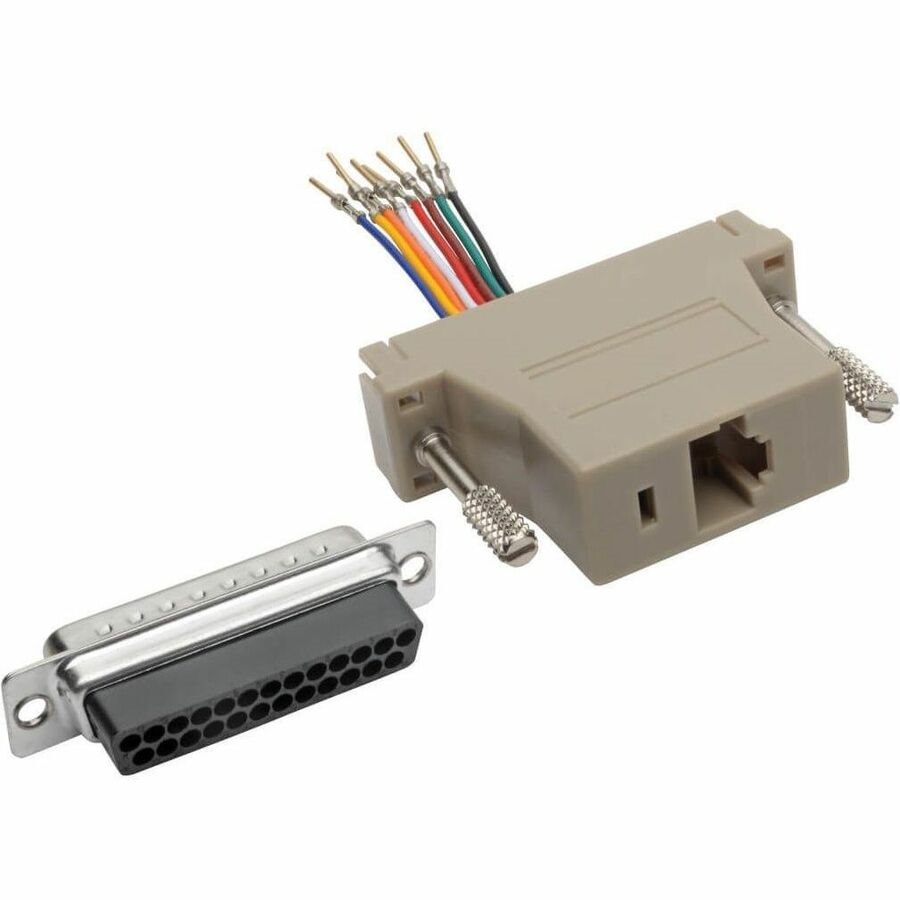 Eaton Tripp Lite Series DB25 to RJ45 Modular Serial Adapter (M/F), RS-232, RS-422, RS-485