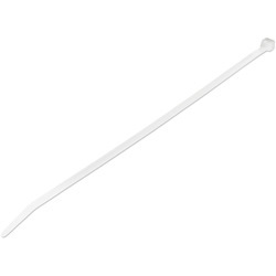 StarTech.com 10"(25cm) Cable Ties, 2-5/8"(68mm) Dia, 50lb(22kg) Tensile Strength, Nylon Self Locking Ties, UL Listed, 1000 Pack, White