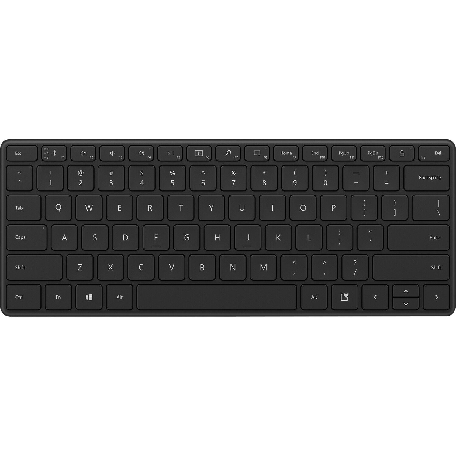 Microsoft Designer Compact Keyboard - Wireless Connectivity - English - Black