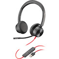 Poly Blackwire 8225 8225-M Wired Over-the-head Stereo Headset - Black