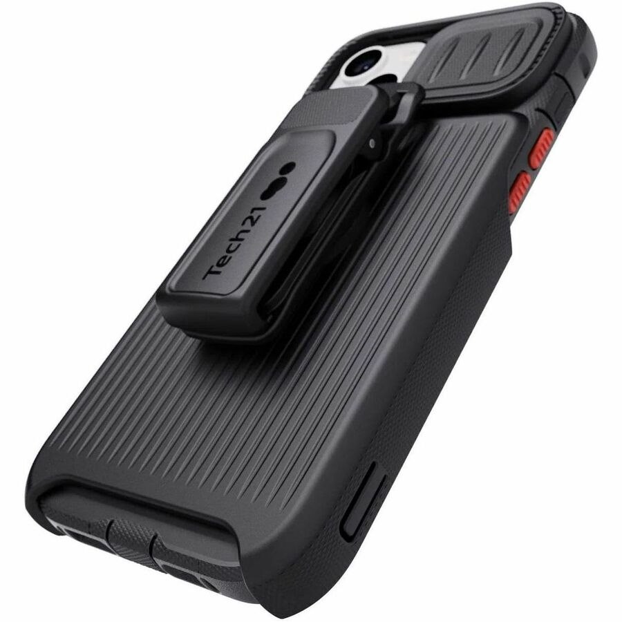 Tech21 Evo Max Rugged Carrying Case (Holster) Apple iPhone 14 Plus Smartphone - Off Black