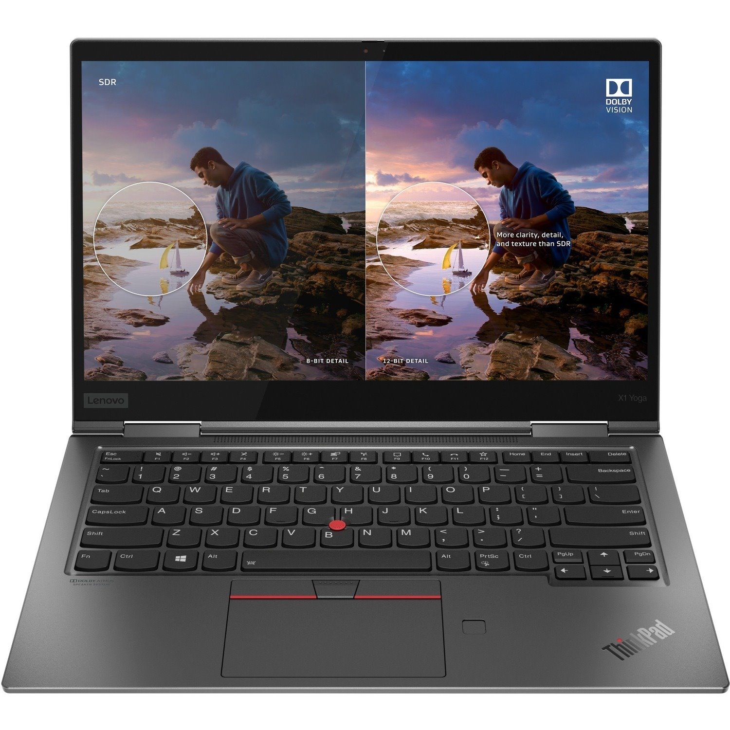 Lenovo ThinkPad X1 Yoga Gen 5 20UB000TCA 14" Touchscreen 2 in 1 Notebook - Full HD - Intel Core i5 10th Gen i5-10310U - 8 GB - 256 GB SSD - French, French Keyboard - Iron Gray