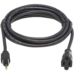 Eaton Tripp Lite Series Power Extension Cord, NEMA 5-15P to NEMA 5-15R - 13A, 120V, 16 AWG, 10 ft. (3 m), Black