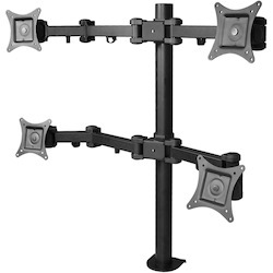 SIIG Articulating Quad Monitor Desk Mount - 13" to 27"