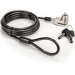 Rocstor Rocbolt&reg; S24 Security Cable With Key Lock and (2) Keys - For Microsoft&reg; Surface&trade; Pro 4/5/6/7/8/9 & Surface&trade; Go Tablets - Galvanized Steel, Nickel, Zinc Alloy - 6 ft - For Microsoft&reg; Surface &trade; Pro 4, Surface&trade; Pro 5, Surface&trade; Pro 6, Surface&trade; Pro 7, Surface&trade; Pro 8, Surface&trade; Pro 9 & Surface&trade; Go Tablets - Compatible with K62044WW - TAA COMPLIANT - FOR MIRCOSOFT&reg; SURFACE&trade; PRO 4/5/6/7/8/9 & SURFACE&trade; GO TABLET