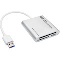 Tripp Lite by Eaton USB 3.0 SuperSpeed Multi-Drive Memory Card Reader/Writer, Aluminum Case