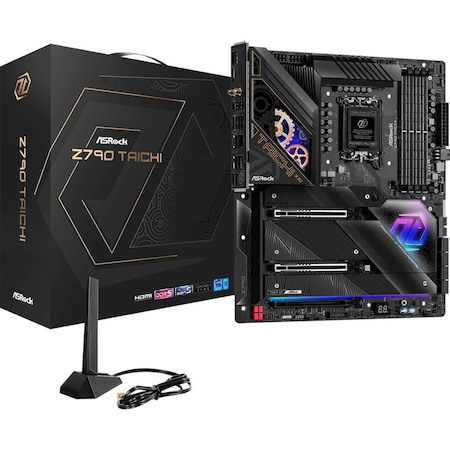 ASRock Z790 TAICHI Gaming Desktop Motherboard - Intel Z790 Chipset - Socket LGA-1700 - Extended ATX
