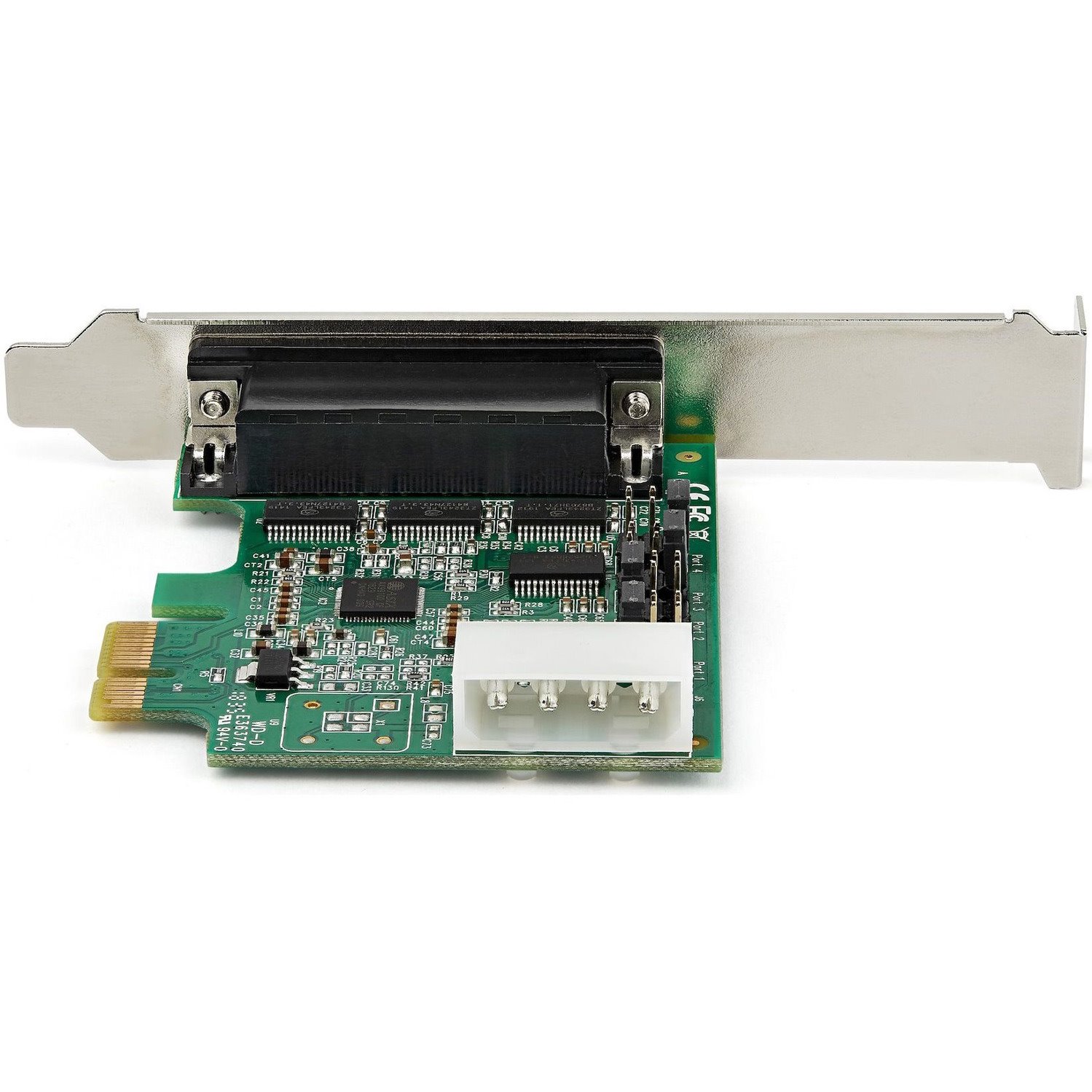 StarTech.com 4-port PCI Express RS232 Serial Adapter Card - PCIe to Serial DB9 RS-232 Controller Card - 16950 UART - Windows/Linux