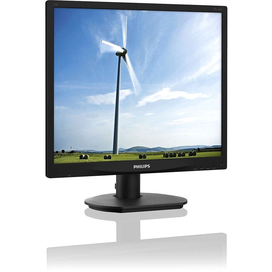 Philips 19S4QAB 19" Class SXGA LCD Monitor - 5:4 - Textured Black