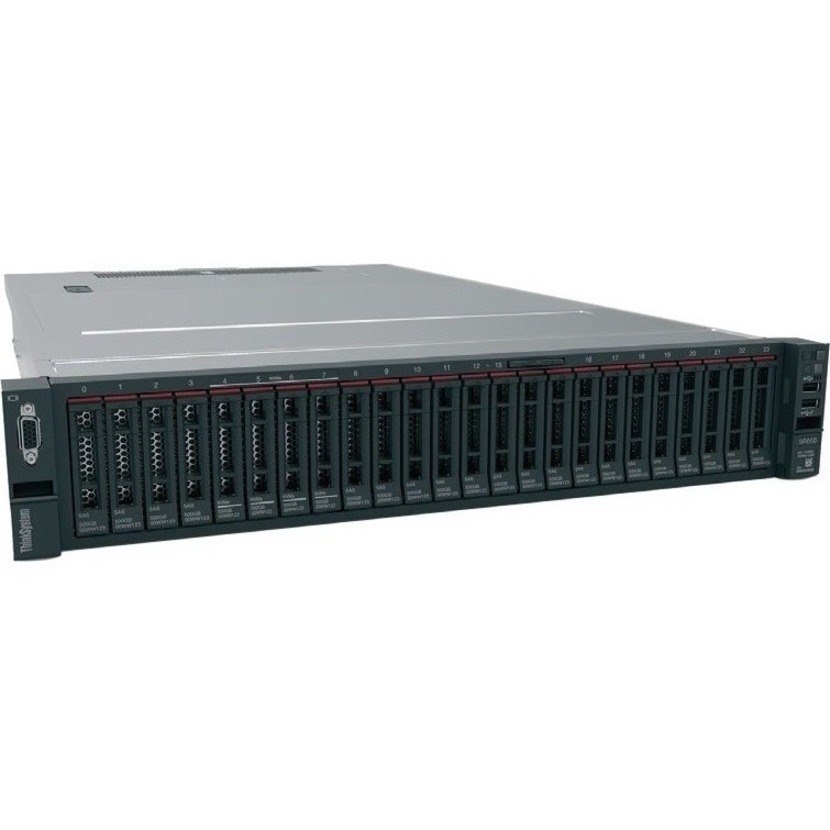 Lenovo ThinkSystem SR650 V2 7Z73A0AVEA 2U Rack Server - 1 x Intel Xeon Silver 4309Y 2.80 GHz - 32 GB RAM - 12Gb/s SAS, Serial ATA Controller