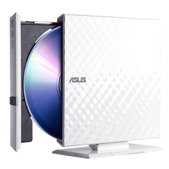 Asus SDRW-08D2S-U DVD-Reader - External - Retail Pack - Black, White