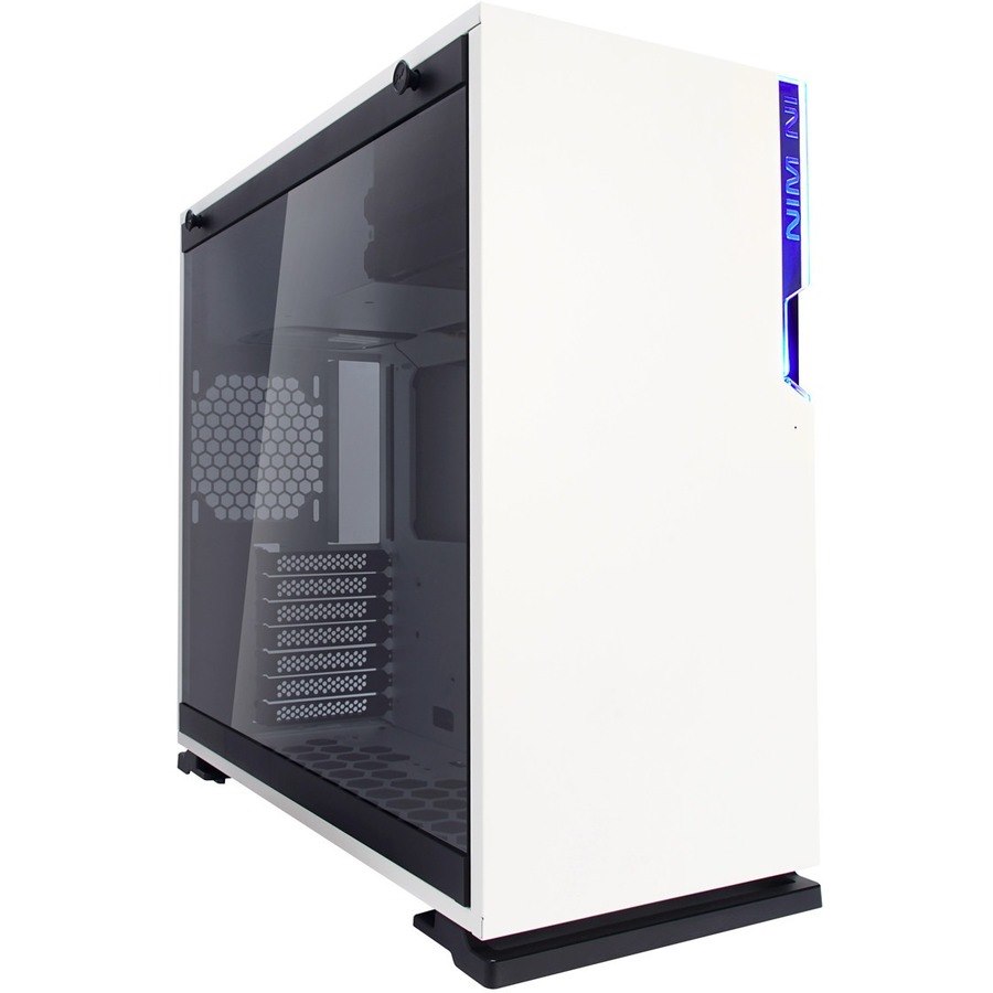 In Win 101-WHITE Gaming Computer Case - ATX, Micro ATX, Mini ITX Motherboard Supported - Mid-tower - SECC, Acrylonitrile Butadiene Styrene (ABS), Tempered Glass - White