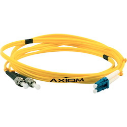 Axiom LC/ST Singlemode Duplex OS2 9/125 Fiber Optic Cable 25m