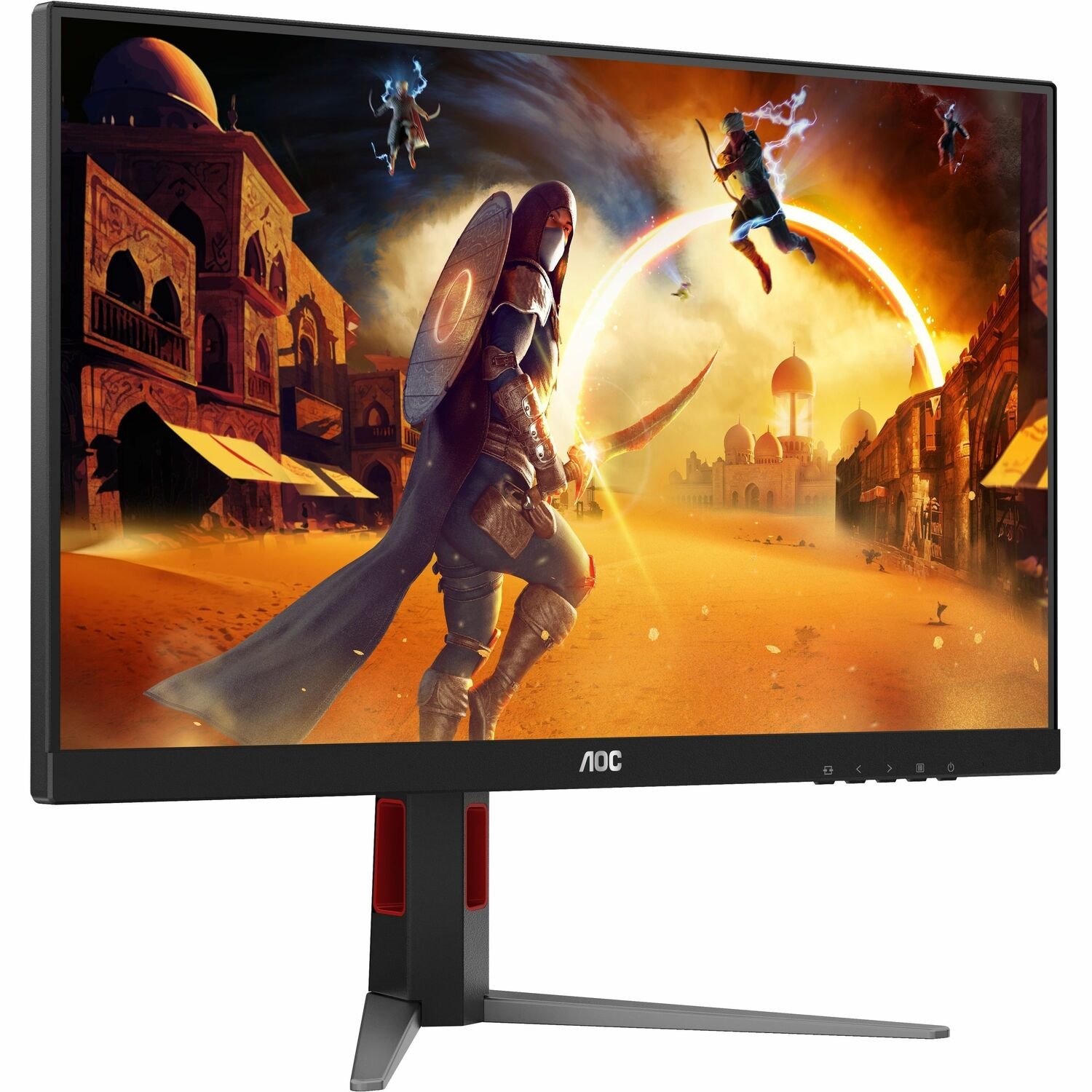 AOC Q27G4 27" Class WQHD Gaming LED Monitor - Black, Red