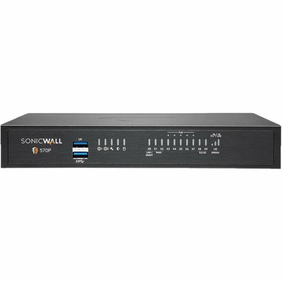 SonicWall TZ570P Network Security/Firewall Appliance - 3 Year Essential Protection Service Suite