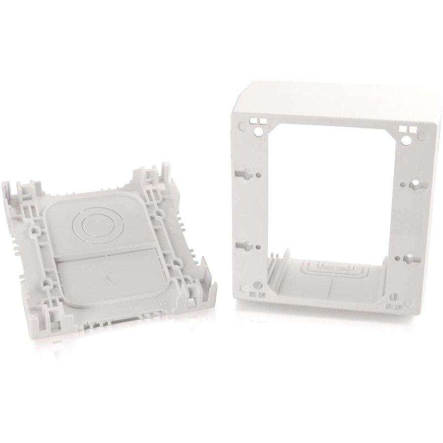 C2G Wiremold Uniduct Double Gang Extra Deep Junction Box - White