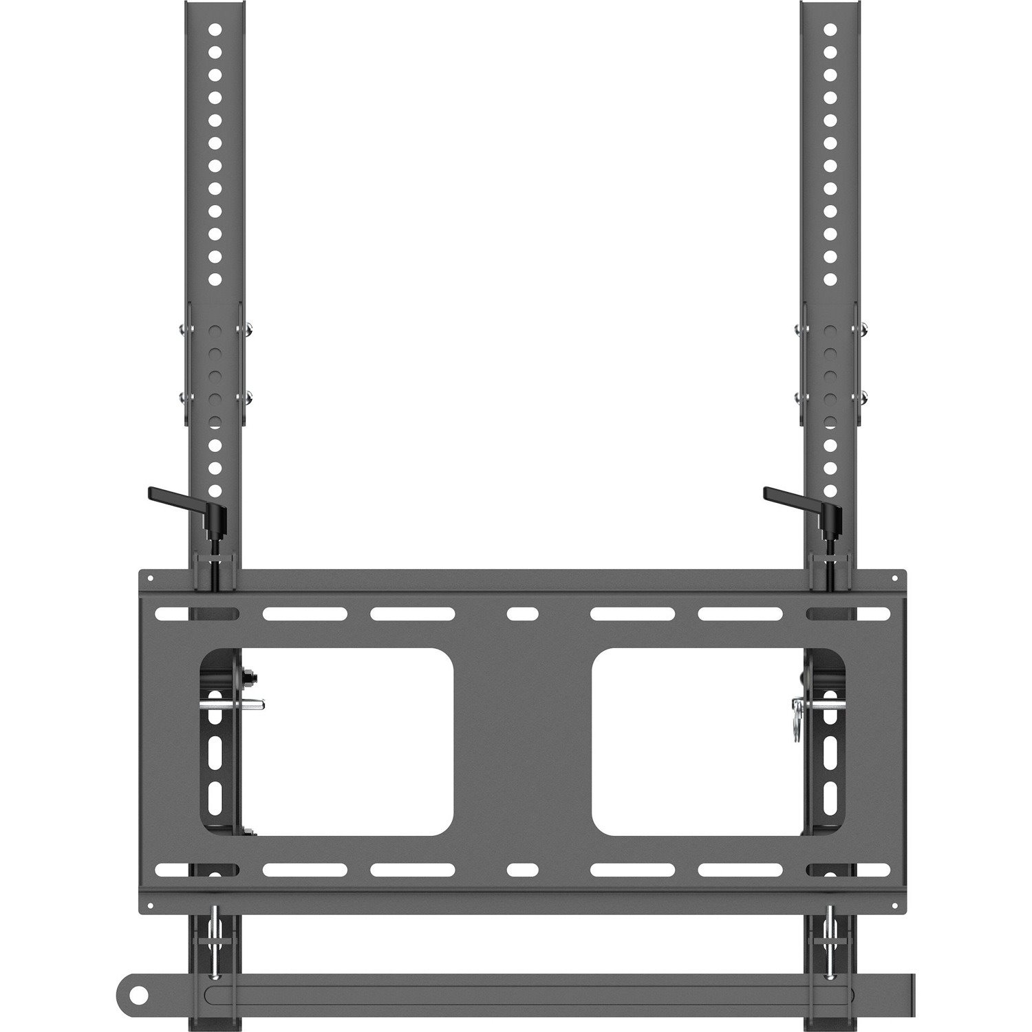 StarTech.com Portrait/Vertical TV Wall Mount, Heavy Duty TV Mount for 40-55 inch VESA Display (110lb/50kg), Tilt, w/Lockable Security Bar