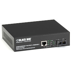 Black Box Gb PoE MED CONV 10/100/1000Mb COP to 1000Mb MM FBR 850nm 550m SC