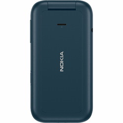Nokia 2660 Flip 128 MB Feature Phone - 2.8" Flexible Folding Screen TFT LCD QVGA 240 x 320 - Cortex A71 GHz - 48 MB RAM - Series 30+ - 4G - Blue