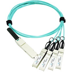 Axiom 100GBASE-AOC QSFP28 to 4 SFP28 Active Optical Cable Cisco Compatible 10m