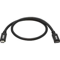Tripp Lite by Eaton USB-C Extension Cable (M/F) - USB 3.2 Gen 1 (5 Gbps), Thunderbolt 3 Compatible, Black, 6 ft. (1.83 m)
