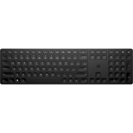 HP 450 Keyboard - Wireless Connectivity - USB Type A Interface - Black
