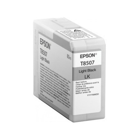 Epson UltraChrome HD T8507 Original Inkjet Ink Cartridge - Light Black - 1 / Pack
