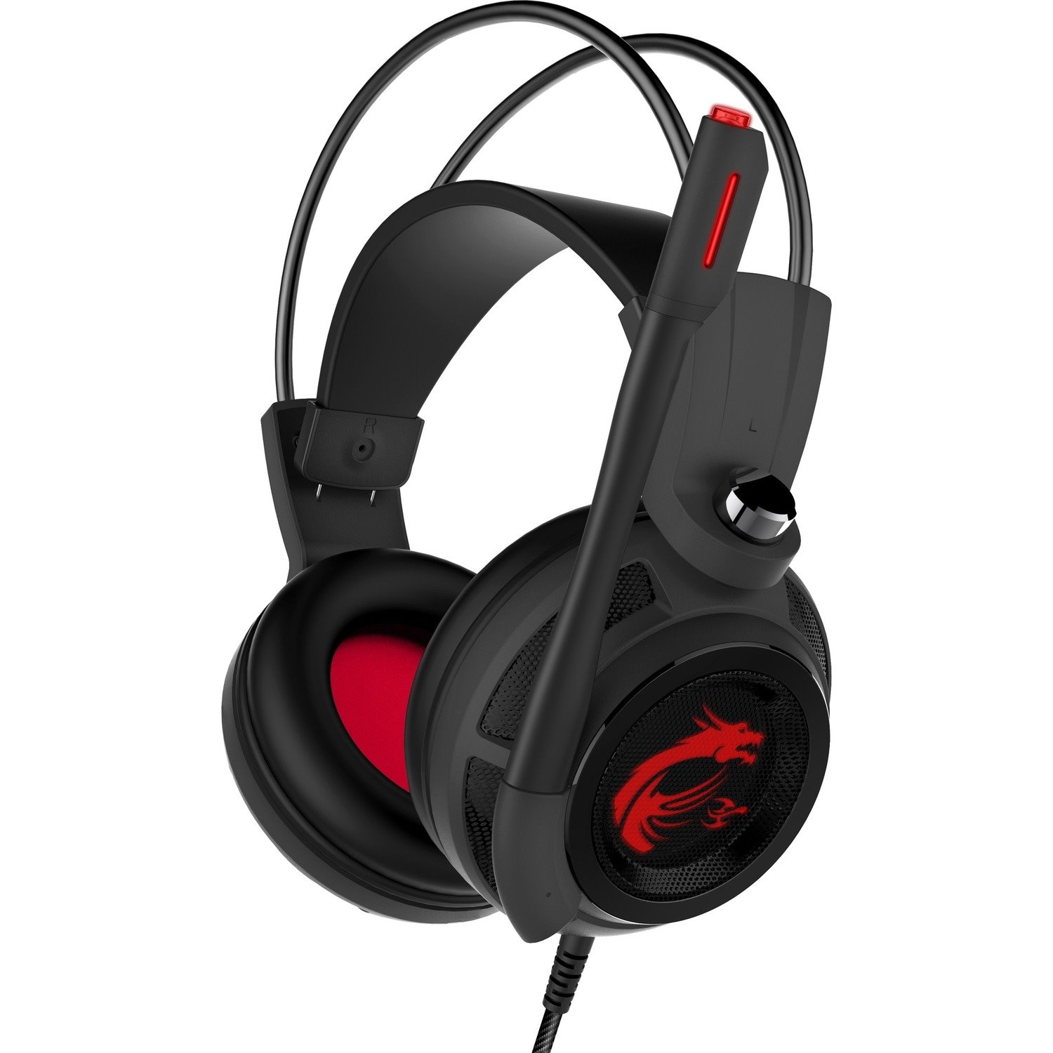 MSI DS502 Wired Over-the-head Stereo Gaming Headset - Black