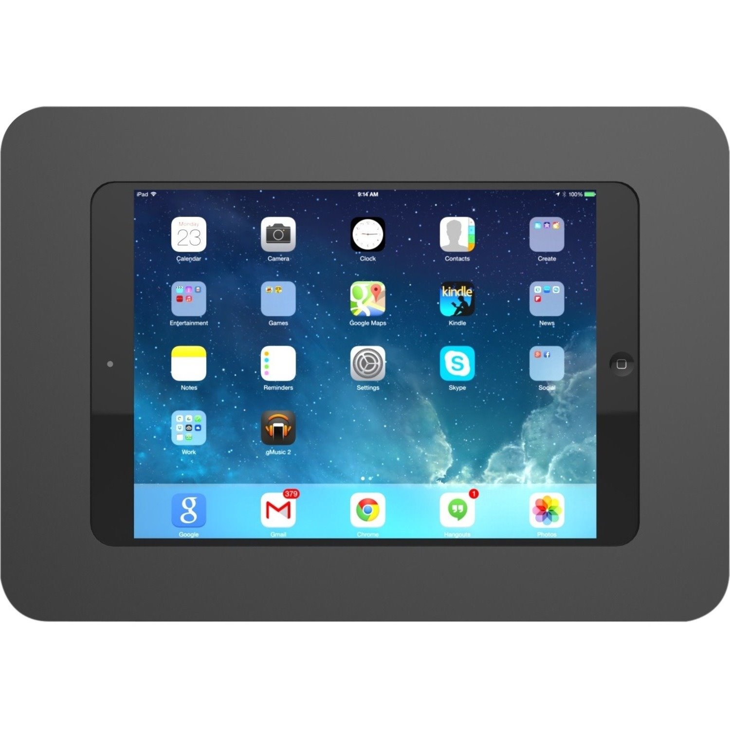 Compulocks Rokku Wall Mount for iPad, Tablet PC - Black