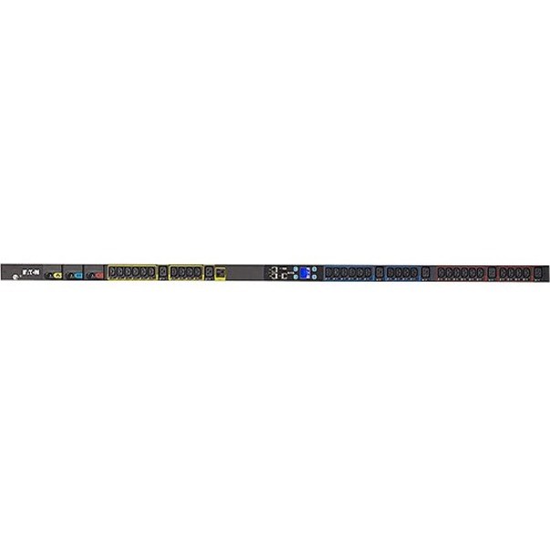 Eaton Metered Input rack PDU, 0U, 309-532P6W input, 17.3 kW max, 240/415V, 24A, 10 ft cord, Three-phase, Outlets: (24) C13, (6) C19