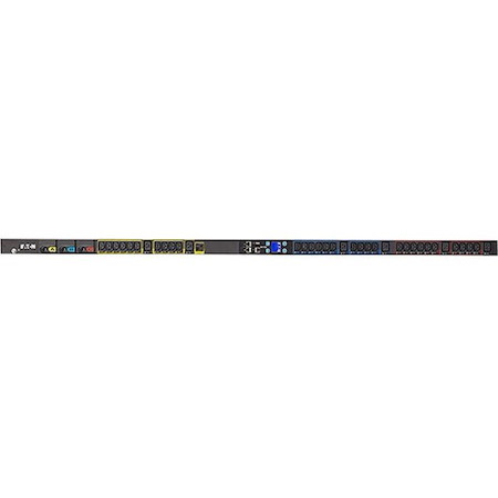 Eaton Metered Input rack PDU, 0U, 309-532P6W input, 17.3 kW max, 240/415V, 24A, 10 ft cord, Three-phase, Outlets: (24) C13, (6) C19
