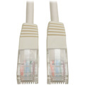 Eaton Tripp Lite Series Cat5e 350 MHz Molded (UTP) Ethernet Cable (RJ45 M/M), PoE - White, 1 ft. (0.31 m)