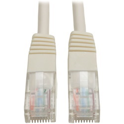 Tripp Lite by Eaton Cat5e 350 MHz Molded (UTP) Ethernet Cable (RJ45 M/M) PoE - White 10 ft. (3.05 m)