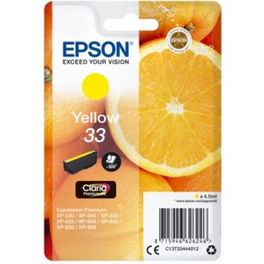 Epson Claria Premium Original Inkjet Ink Cartridge - Yellow - 1 Pack