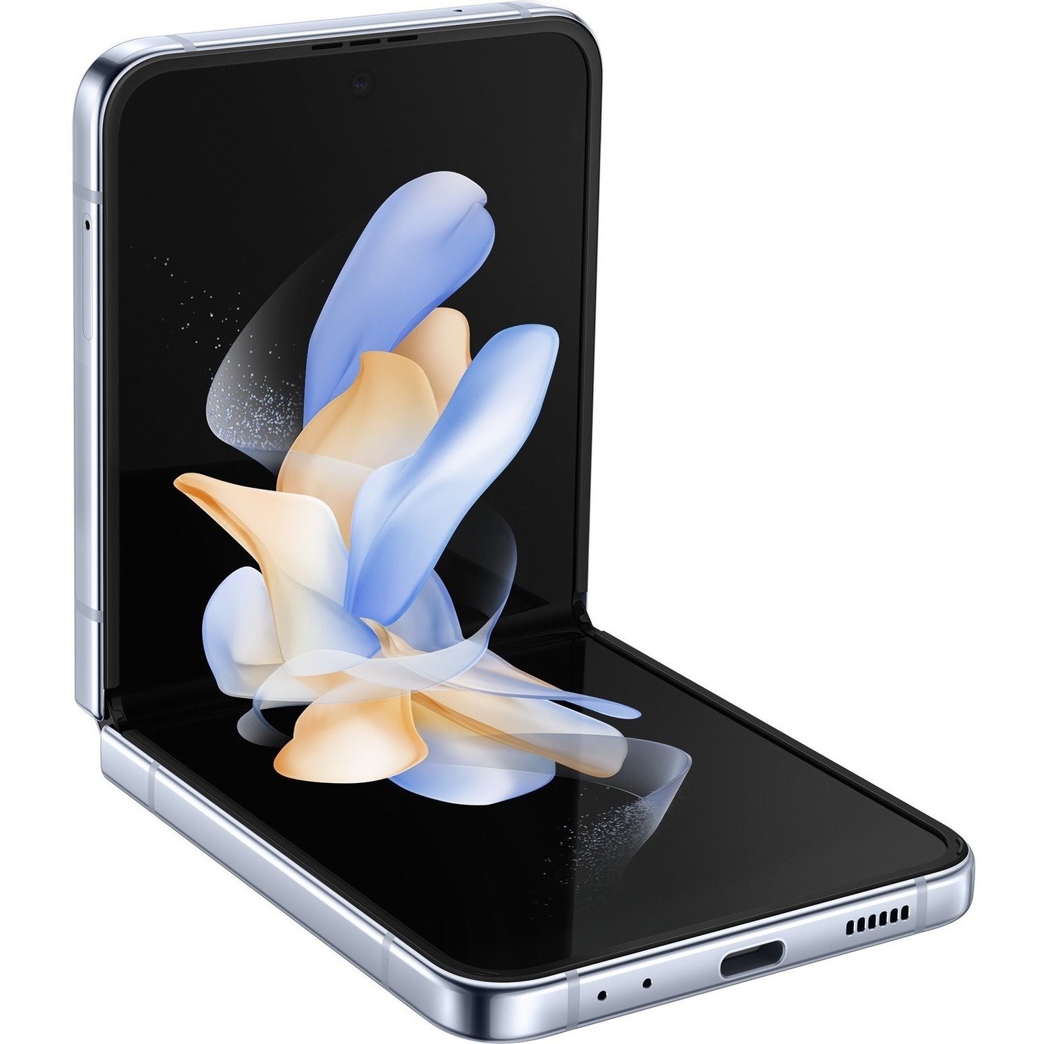 Samsung Galaxy Z Flip4 256 GB Smartphone - 17 cm (6.7") Flexible Folding Screen Dynamic AMOLED 2640 x 1080 - Octa-core (Cortex X2Single-core (1 Core) 3.18 GHz + Cortex A710 Triple-core (3 Core) 2.70 GHz + Cortex A510 Quad-core (4 Core) 2 GHz) - 8 GB RAM - Android 12 - 5G - Blue