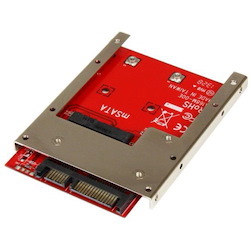 StarTech.com Drive Bay Adapter for 2.5" SATA/600 - Serial ATA/600 Host Interface Internal - Red - TAA Compliant