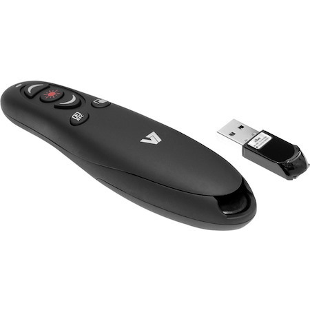 V7 Professional Wireless Presenter with Laser Pointer and microSD Card Reader