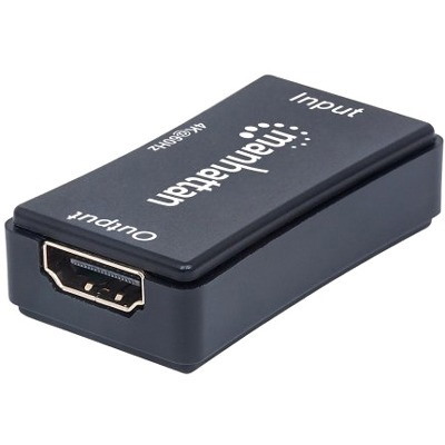 HDMI Repeater, 4K@60Hz, Active, Boosts HDMI Signal up to 40m, Black, Three Year Warranty, Blister