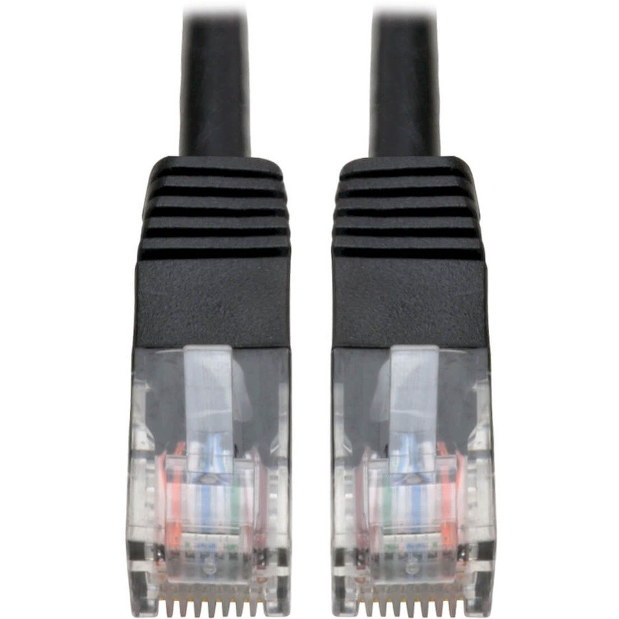 Eaton Tripp Lite Series Cat5e 350 MHz Molded (UTP) Ethernet Cable (RJ45 M/M), PoE - Black, 12 ft. (3.66 m)