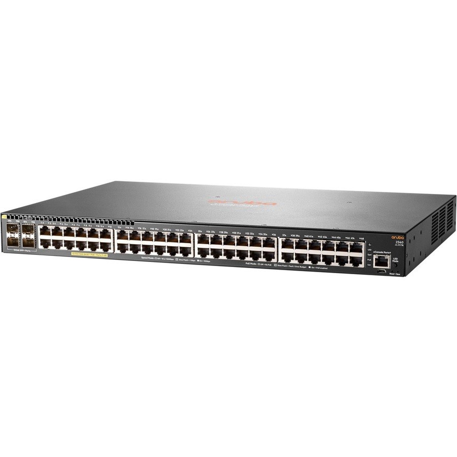 HPE 2540 48 Ports Manageable Ethernet Switch - Gigabit Ethernet, 10 Gigabit Ethernet - 10/100/1000Base-T, 10GBase-X