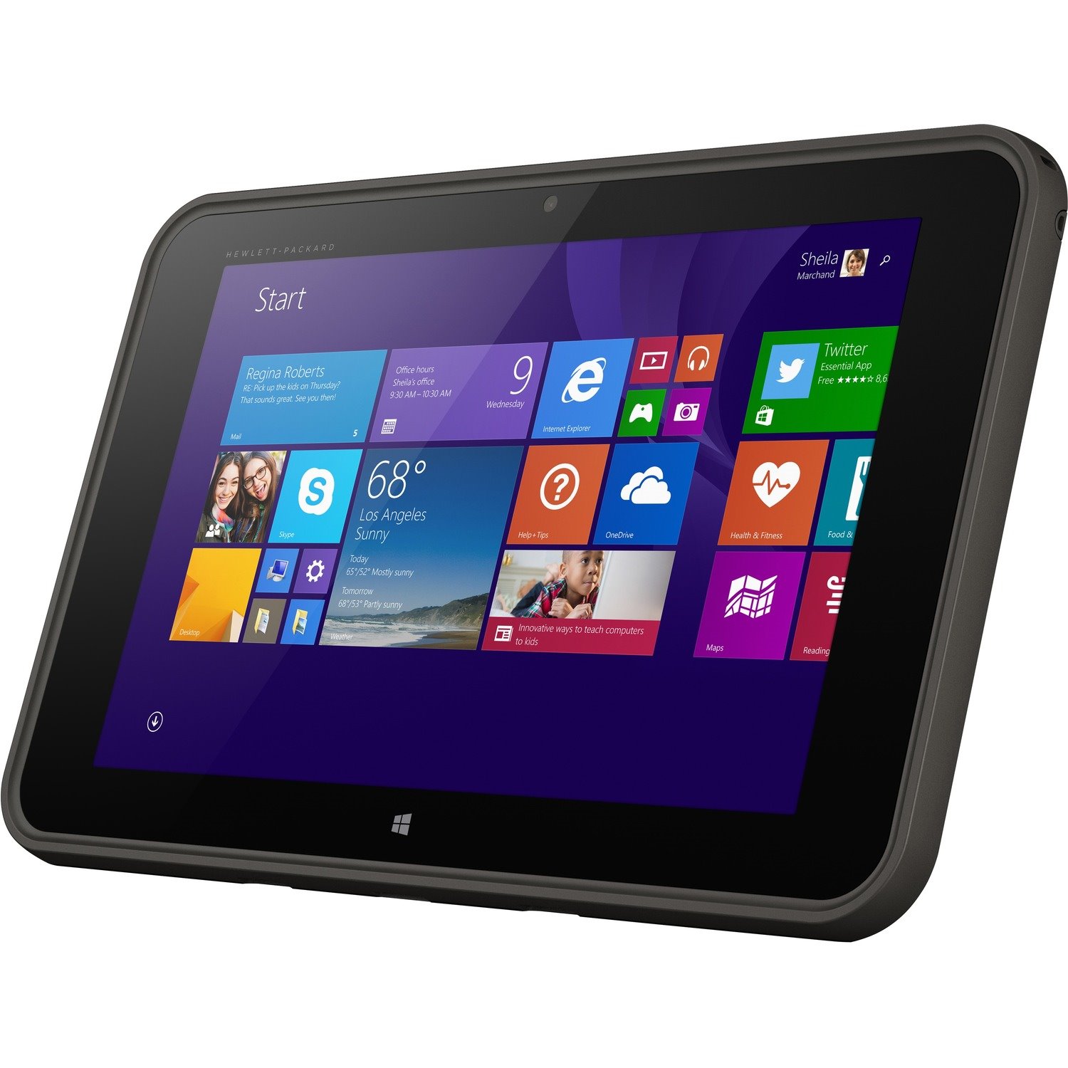 HP Pro Tablet 10 EE G1 Tablet - 10.1" - Atom Z3735F Quad-core (4 Core) 1.33 GHz - 2 GB RAM - 64 GB Storage - Windows 10 Pro 64-bit