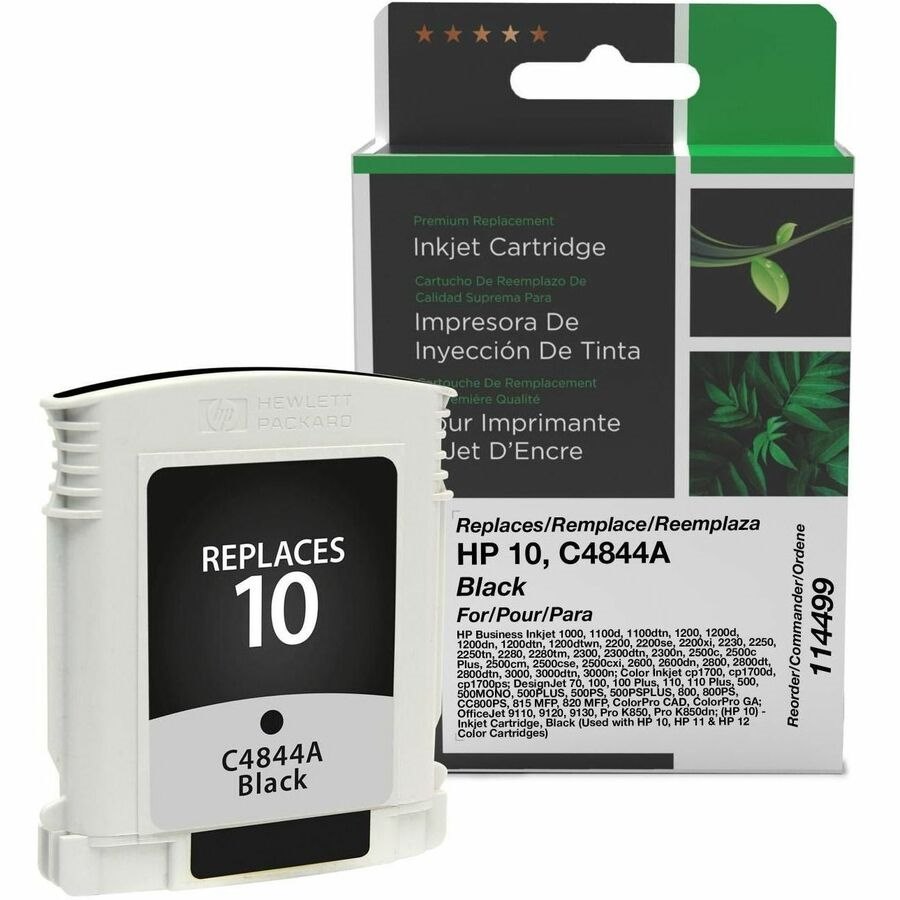 Clover Imaging Remanufactured Black Ink Cartridge for HP 10 (C4844A)