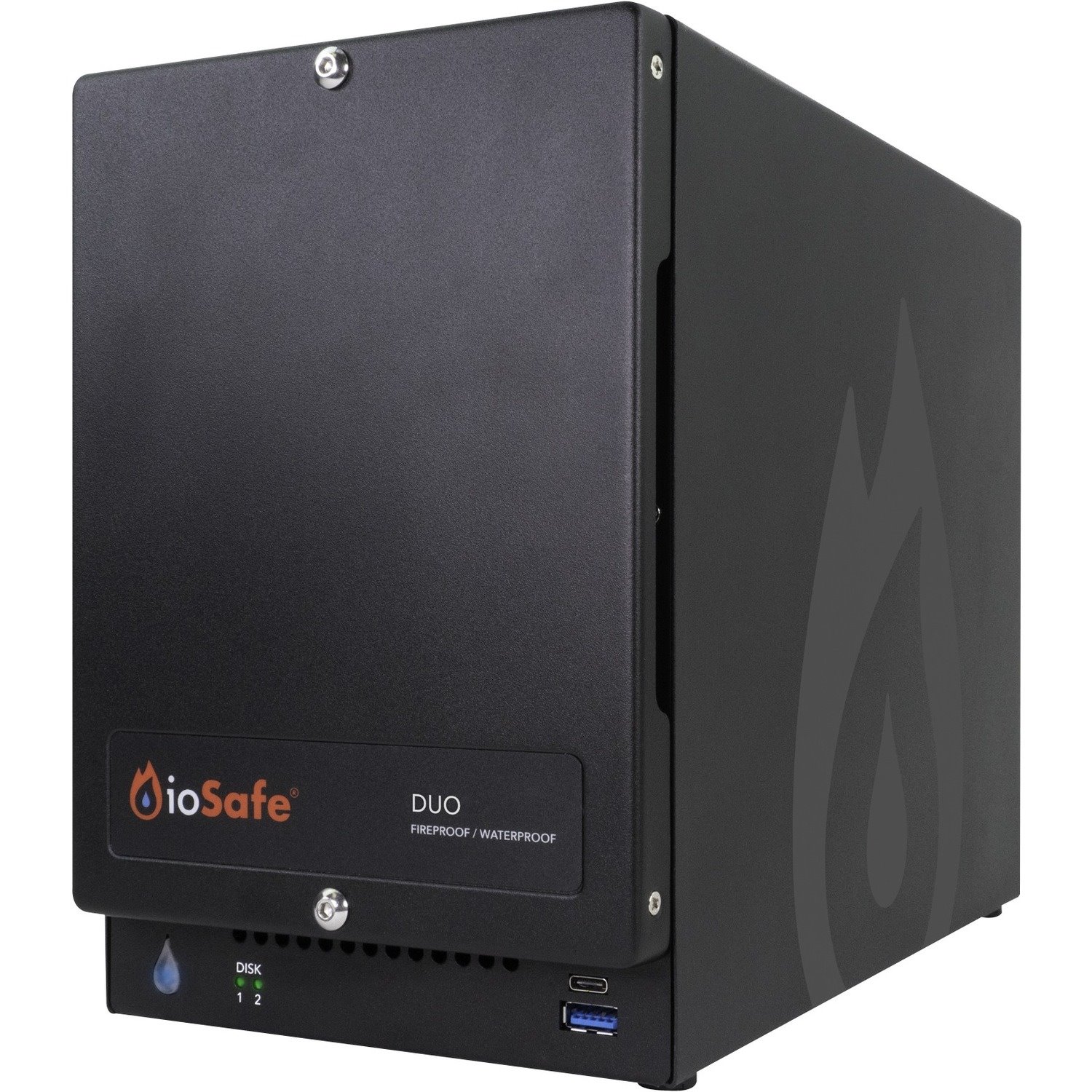 ioSafe Duo 8TB RAID 1 USB 3.2 Fireproof/Waterproof Desktop Hard Drive