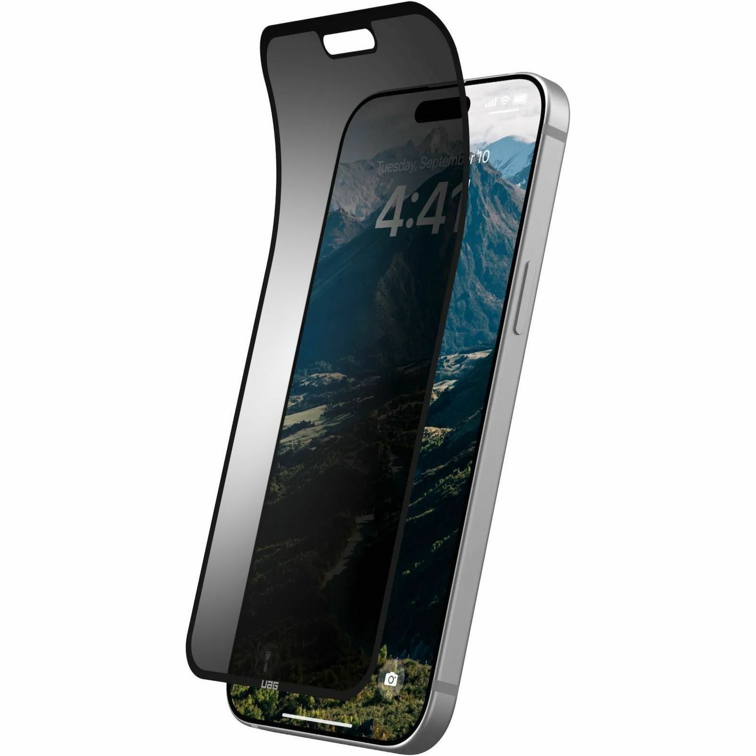 Urban Armor Gear Removable Privacy Screen For iPhone 16 Plus Tinted