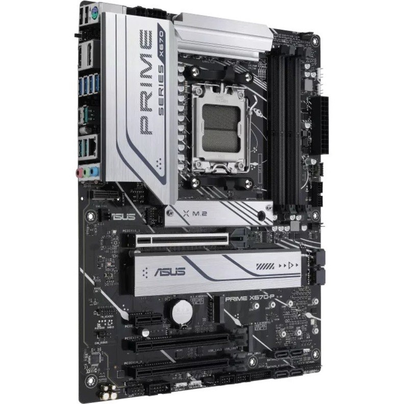 Asus Prime X670-P-CSM Desktop Motherboard - AMD X670 Chipset - Socket AM5 - ATX