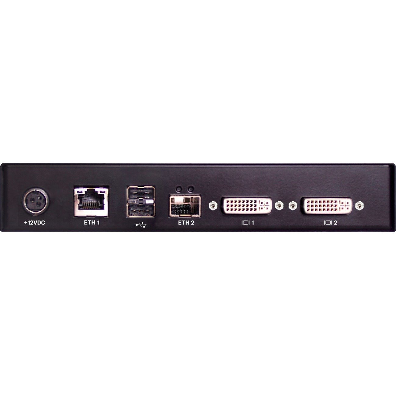 Emerald&reg; KVM-over-IP Receiver - Dual-Monitor, DVI-D, USB 2.0, Audio, PoE, Dual Network Ports RJ45 and SFP