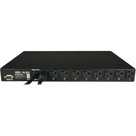 Tripp Lite by Eaton 1.9kW Single-Phase Local Metered Automatic Transfer Switch PDU, 2 120V L5-20P / 5-20P Inputs, 16 5-15/20R Outputs, 1U, TAA